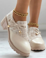 Tyburn beige mesh ankle boots with gold chain and slip on comfort