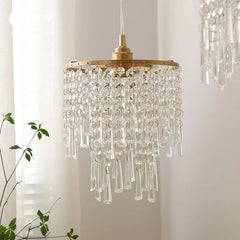 Luxury stairwell centrepiece with modern crystal pendant chandelier