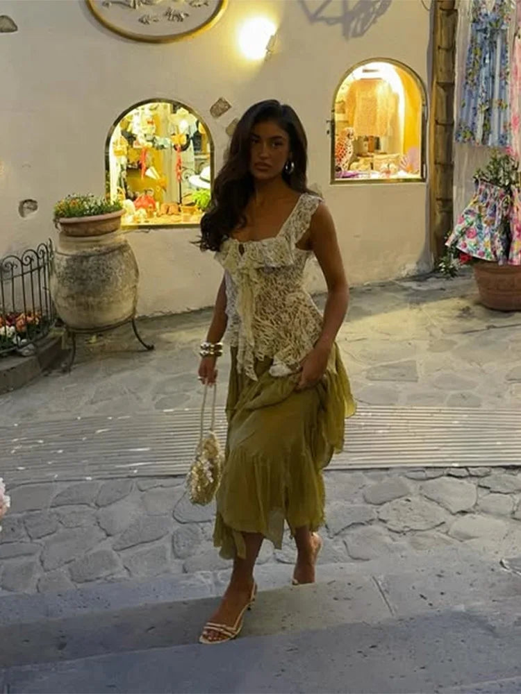 Vacation-ready co-ord set designed for effortless chic style