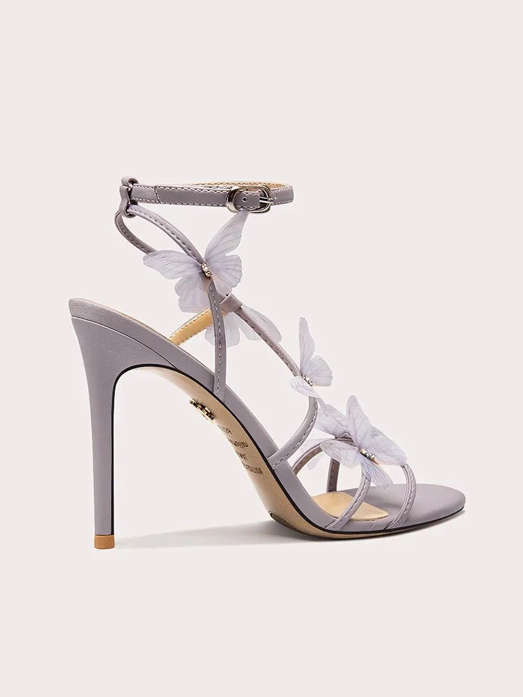 Wedding floral purple party shoes for women