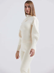 Winter co-ord outfit in slim fit laminated fabric