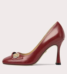 Luxury suede bridal high heel shoes for women