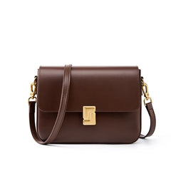 Compact satchel-style crossbody bag with clean lines and single strap