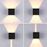 12W LED Outdoor Waterproof IP65 Porch Garden Wall Lamp Sconce 