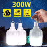 180W Portable Battery Lantern for Camping Rechargeable LED Light with USB 