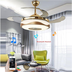 42 inch Remote Control Musical Ceiling Fan with LED Light 