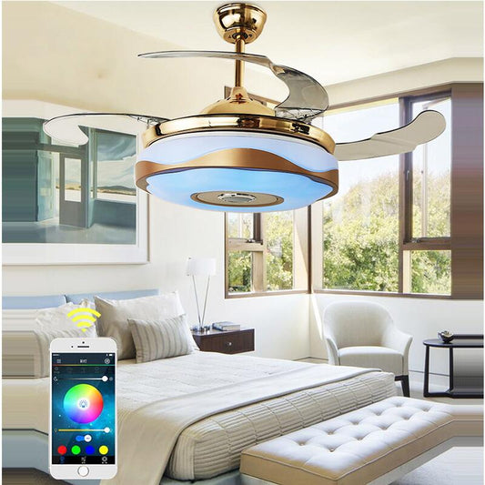 42 inch Remote Control Musical Ceiling Fan with LED Light 