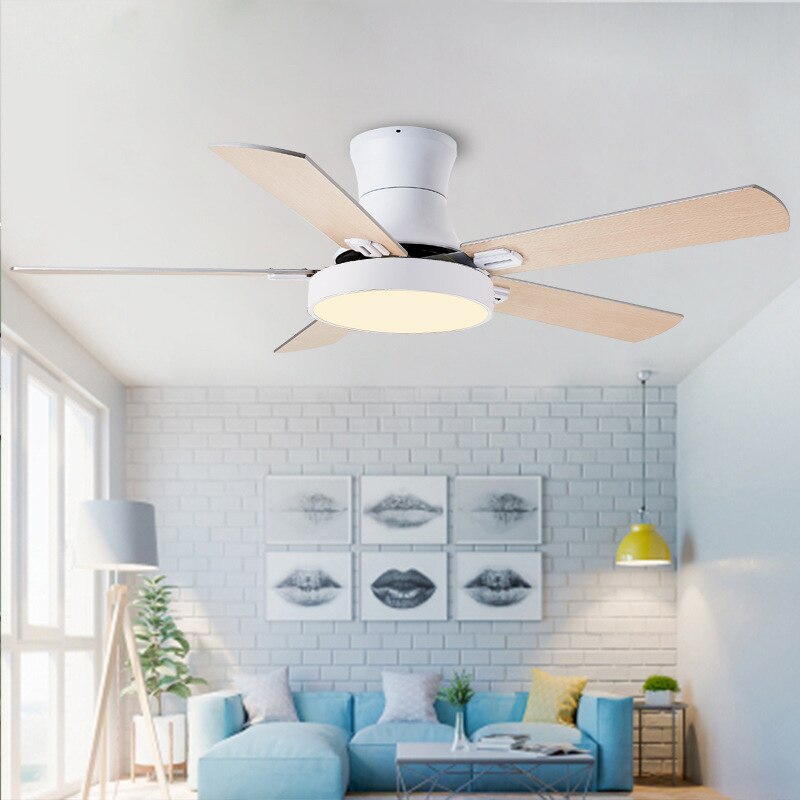 52 inch Remote Control Air Cooling Five Blades Fan Light 
