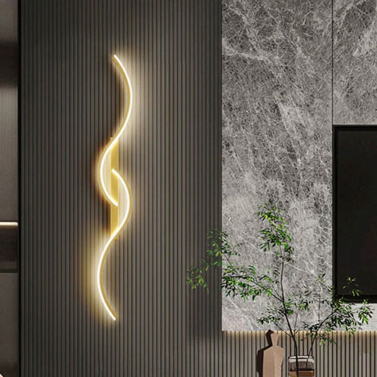LED Wall Sconce Long Strip Luster Interior Lighting Fixtures