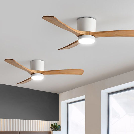 Low Floor Ceiling Fan LED Light 36- 42-48- 56 Inches DC Motor