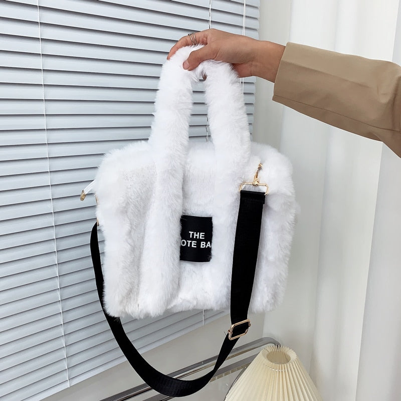 Winter Plush Fluffy Shoulder Bag