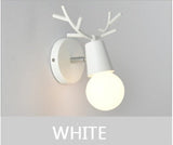 Adjustable LED Cartoon Deer Antlers Sconce Wall Mounted Lighting 
