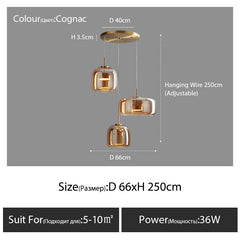 All-copper Bedside Designer Small Pendant Lamp 
