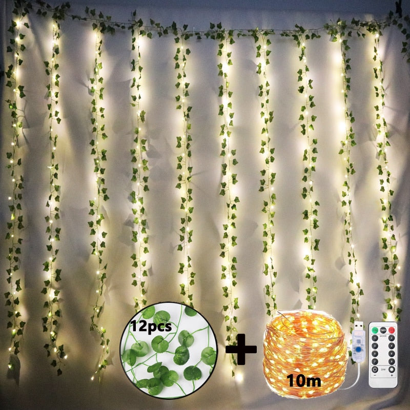 Artificial Ivy Garland with USB Fairy Light 
