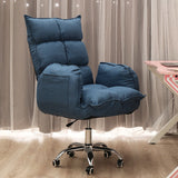 Backrest Office Chair Rotatable Lift Armchair with Handrails 