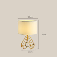 Bedside Table Light Fabric Lampshade Night Lamp 
