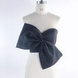 Bow Wrapped Backless Crop Top