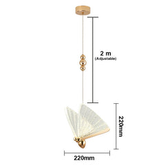 Butterfly Led Pendant Hanging Lamp For Living Dining Room Light 