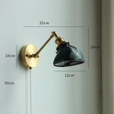 Ceramic Pull Chain Switch Copper LED Wall Sconce 