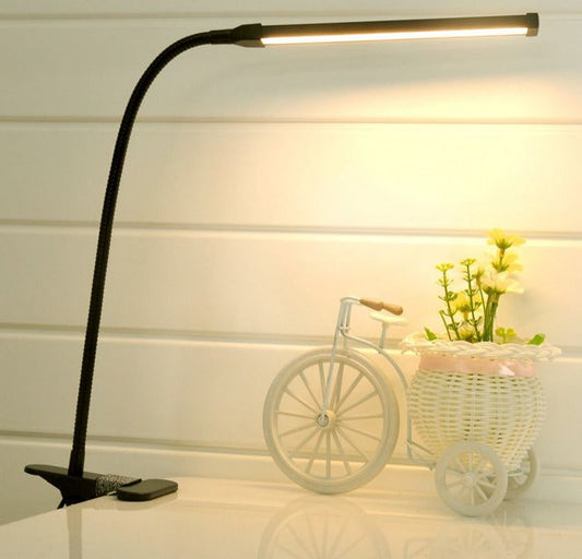 Clamp 2-Level Brightness Flexible Table Lamp For Study 