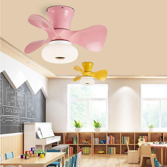 Colorful 22 Inch APP Dimming Smart Ceiling Fan Lamp 