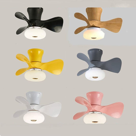 Colorful 22 Inch APP Dimming Smart Ceiling Fan Lamp 