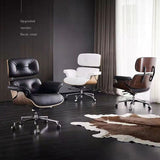 Comfortable Rotating Boss Chair in Genuine Leather 