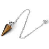 Conical Pendulum Natural Stone Chain Crystal Pendant 
