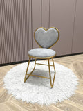 Contemporary and Contracted Metal Nail Dressing Table Chair 
