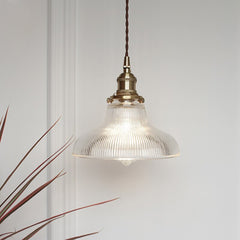 Minimalist Glass & Copper Pendant Lamp | The Lumen Lamp