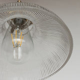 Copper Pendant Light Fixtures Modern Glass Hanging Lamp 