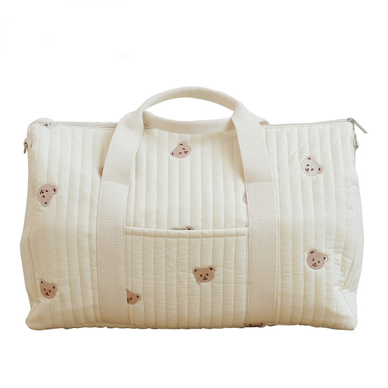 Cotton Fabric Quilted Luggage Bag 