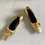 Square Toe Flat Loafer Shoes