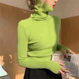 Heaps Collar Turtleneck Soft Knit Sweater
