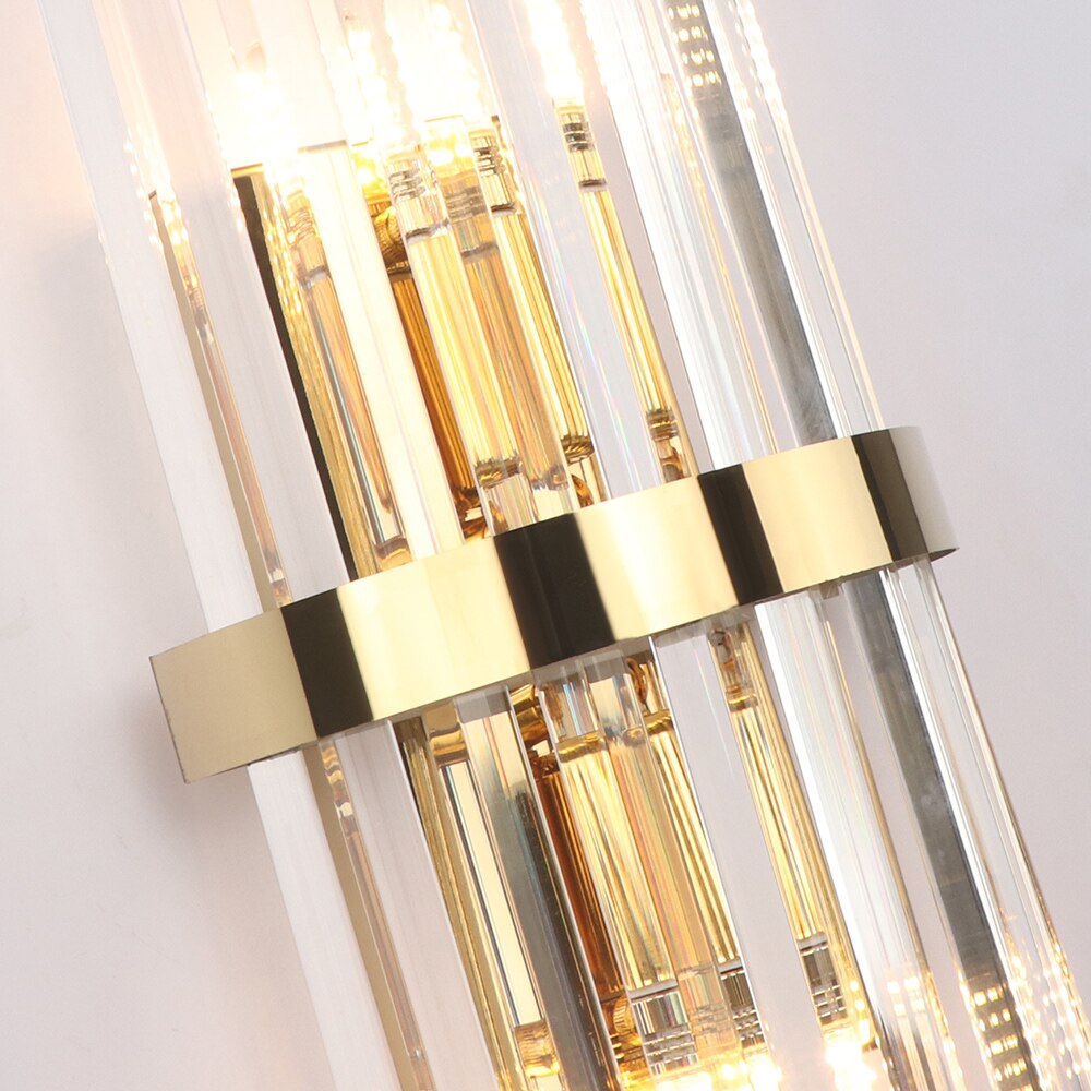 Crystal Wall Light Gold Creative Design for Living Room and Bedroom