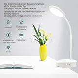 USB Rechargeable LED Clamp Desk Lamp