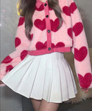 Fur Pink Hearts Jacket