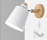 Nordic Wall Lamp with Switch and LED Bulbs