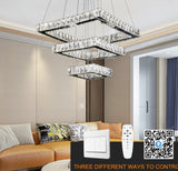 Modern LED Dimmable Crystal Chandelier Lighting For Living room