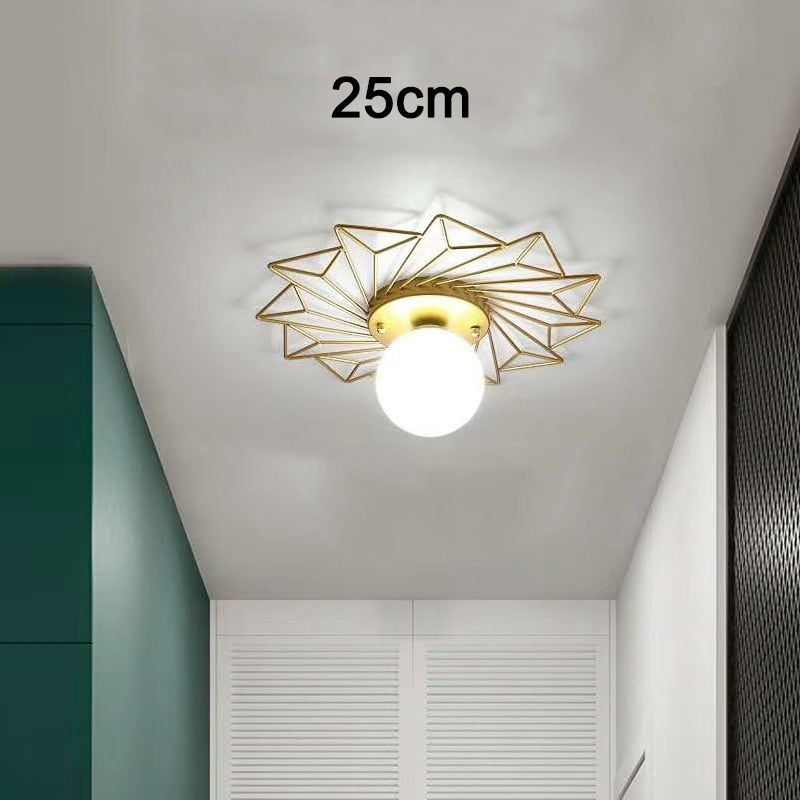 Nordic Glass Stone Ceiling Lights for Aisle and Balcony