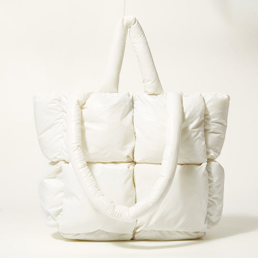 Waterproof Nylon Space Pad Cotton Big Shoulder Bag