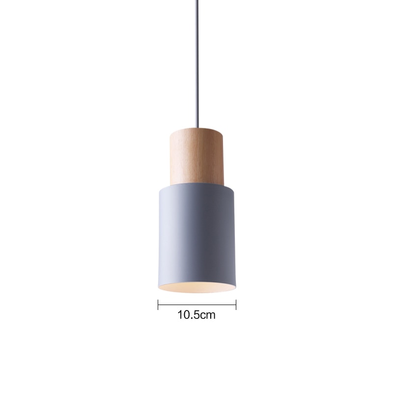 Wood LED Pendant Light Indoor Hang Lamp for Dining Living Room