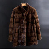 Mink Fur Oversized Thick Long Jacket