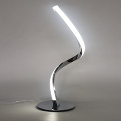 LED Spiral Curved Touch Dimming Desk Lamp