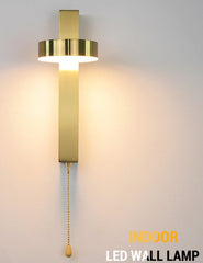 Golden Atelier LED Wall Sconce with Switch-Warm White