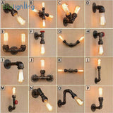Industrial Water Pipe Wall Lamp E27 Sconce Lights Home Lighting Fixtures