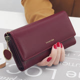 PU leather Long Multi-functional wallet
