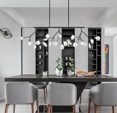 Modern LED Rectangle Pendant Lamp For Dinning Room