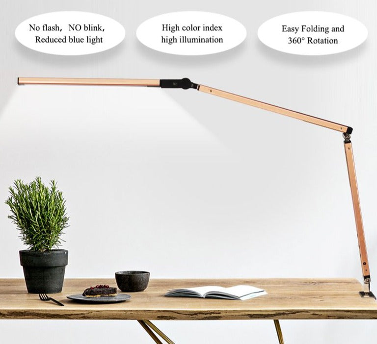 Long Arm LED Desk Lamp with Eye-Protection