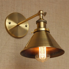 Wrount Iron Brass Vintage Lamp Light Wall Sconce